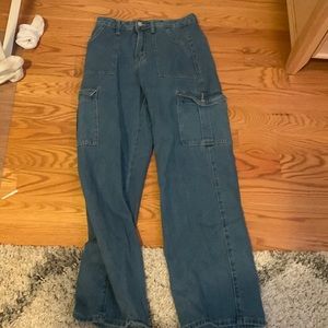Blue cargo jeans